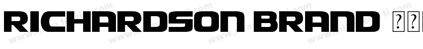 Richardson Brand字体转换